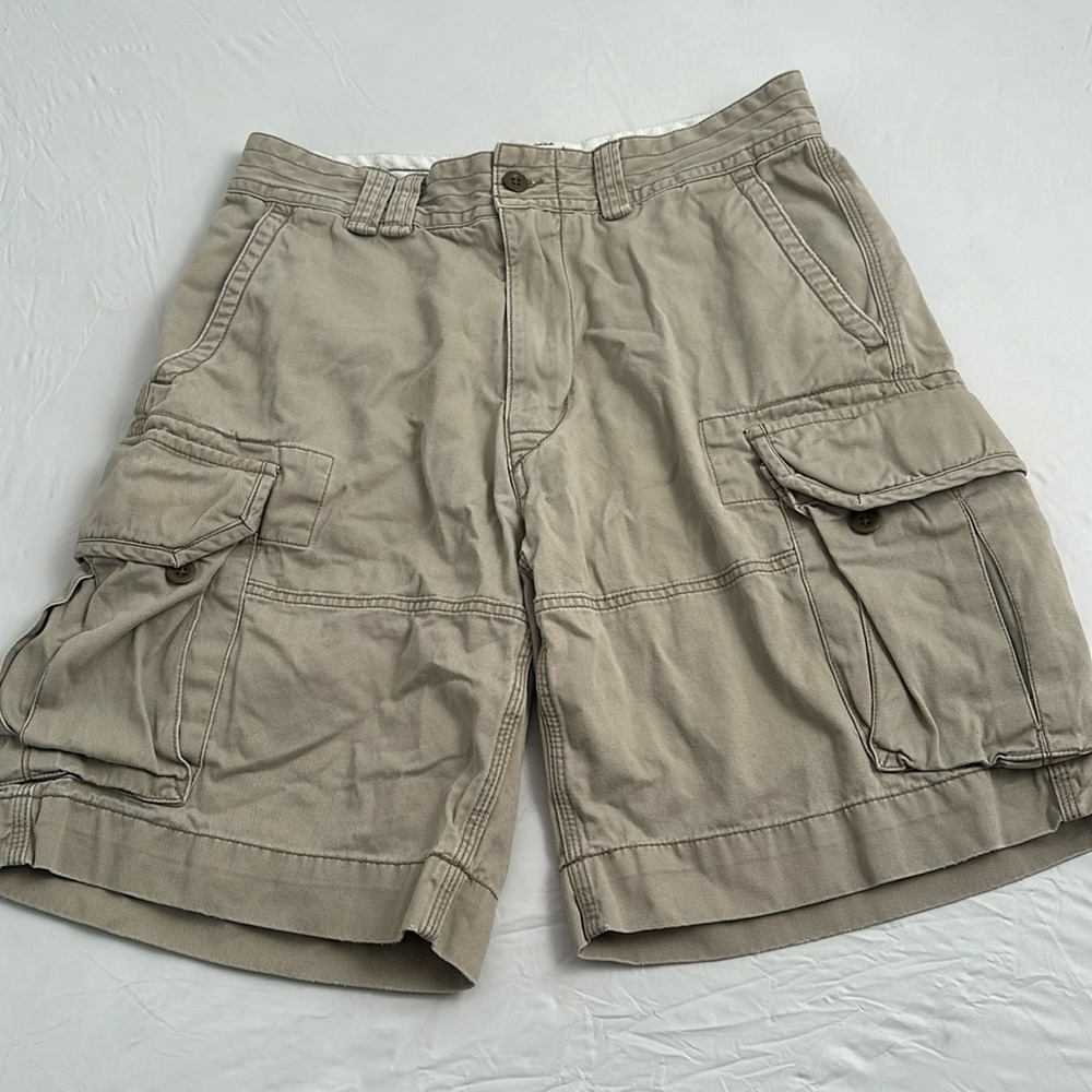 Ralph Lauren Polo khaki tan cargo utility shorts